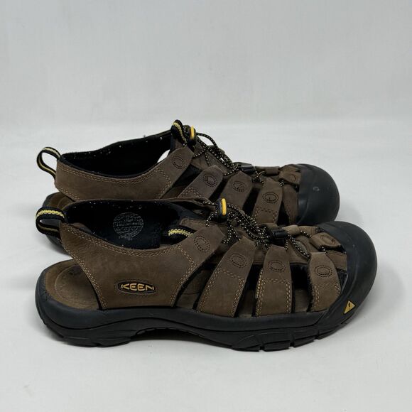 Keen Newport Sandals Mens 9.5 Brown Leather Hiking Waterproof Ankle Strap main image 5